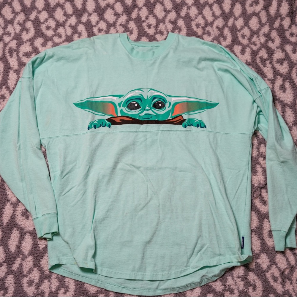 Disney Star Wars Mint Green Spirit Jersey Mandalorian Grogu M